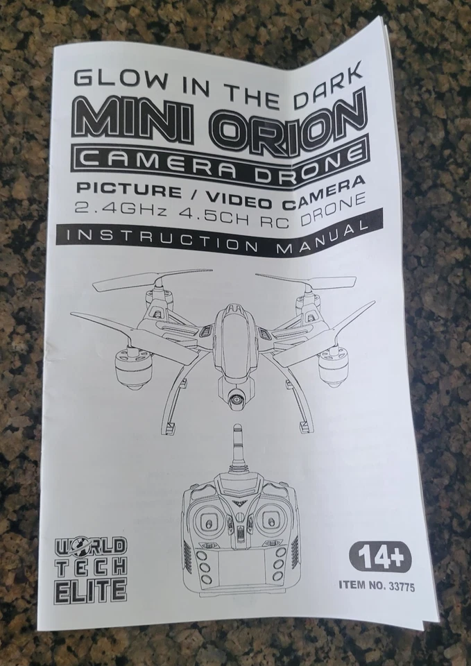 World Tech Elite Glow in the Dark mini Orion Canmera Drone RC quadcopter - Image 4 of 4