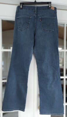 Levi s Women's 512 Perfectly Slimming Womens Blue5 Pocket Bootcut Jeans Size 12M