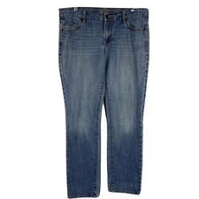 Old Navy Jeans Size 10 The Diva Straight Blue Med Wash Denim Mid Rise Stretch