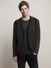  598 Brand New John Varvatos Multibutton Vest EU 52 USA 42