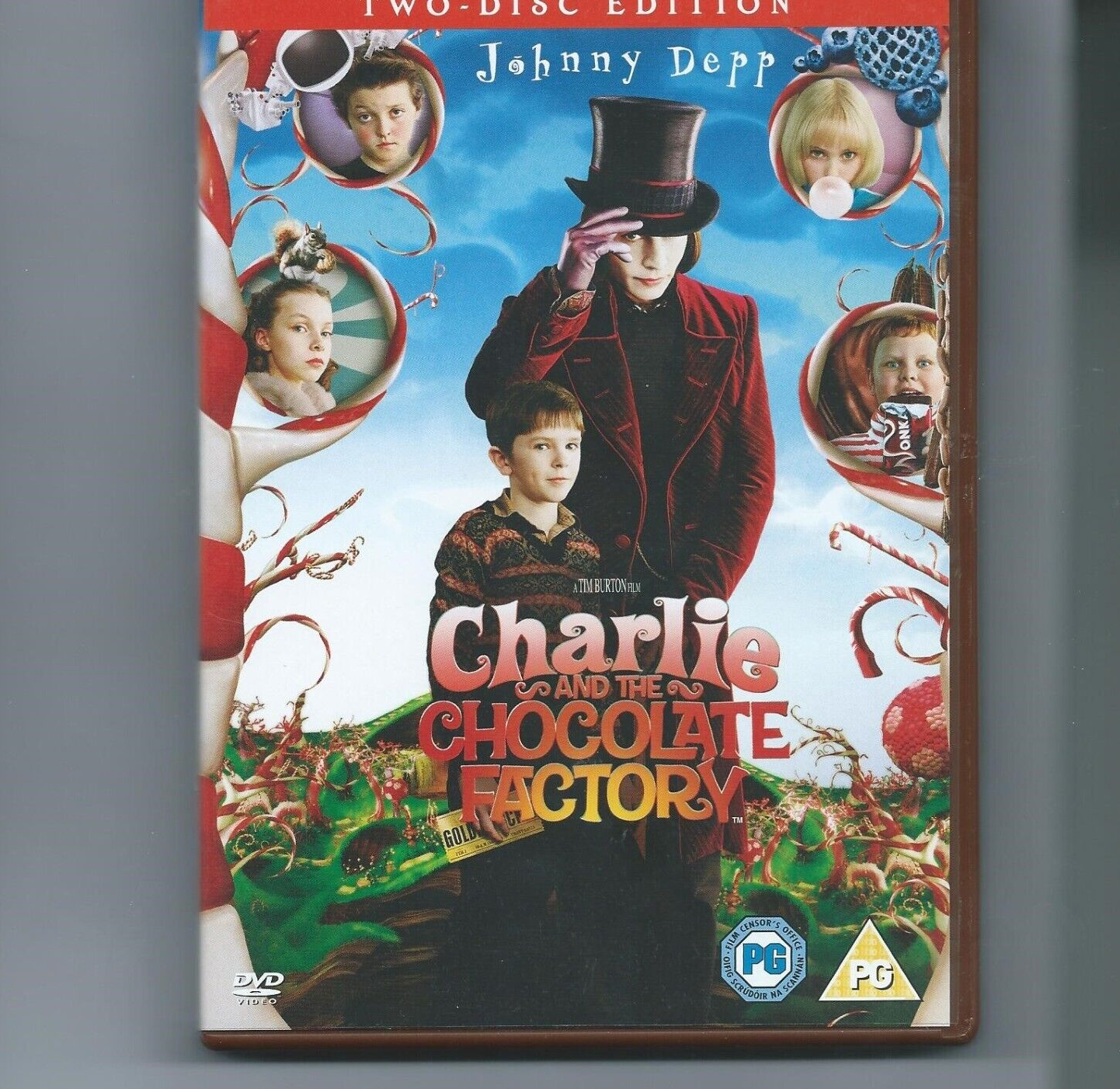 Charlie And The Chocolate Factory DVD 2005 Musical Film Rated PG 110 Minute Used