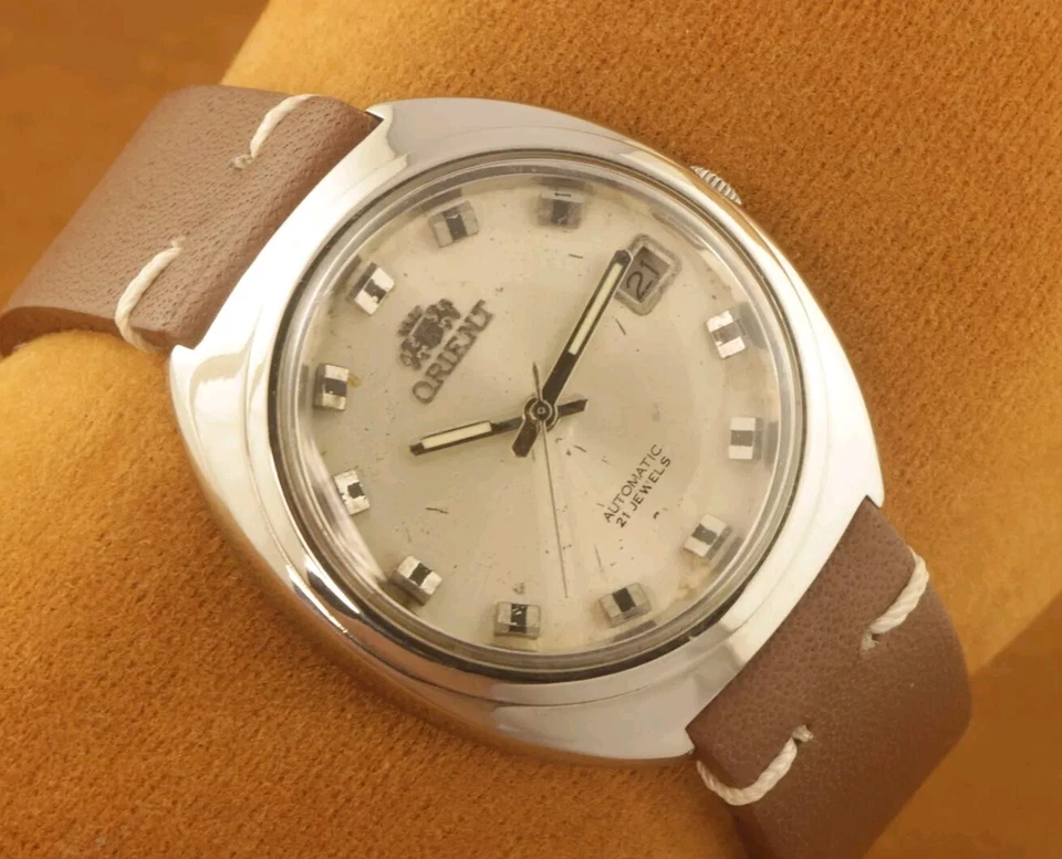 Vintage Orient Automatic 21j Japan Working Wrist Watch Service 100% Original NO6 - Image 3 of 4