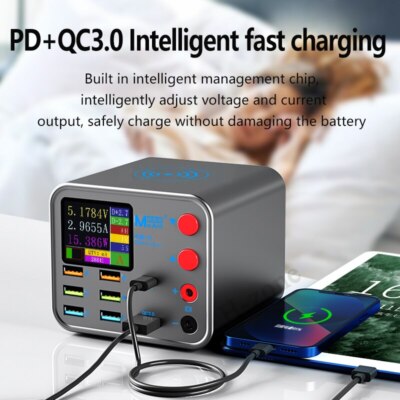 MaAnt 8port Charger LCD Digital Display Speed Short Circuit Detection Fast Charg