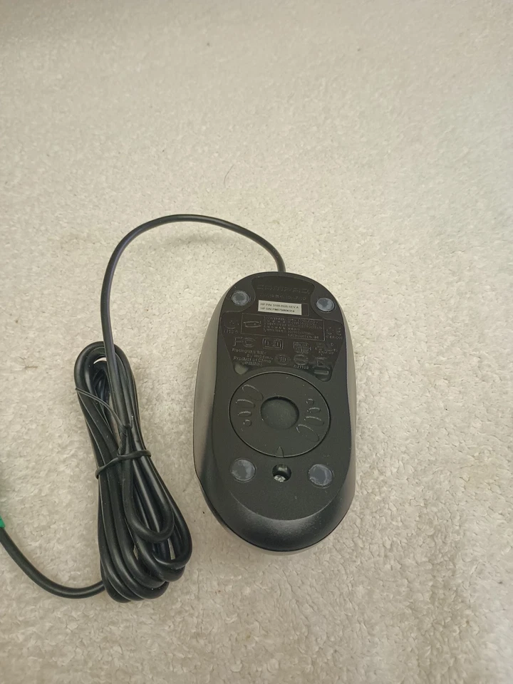 Genuine HP COMPAQ 5188-8925 PS/2   3-Button Scroll Mouse Black  Wired New - Image 4 of 4