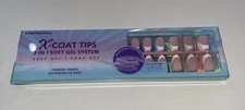 X-Coat Tips 3 In 1 Soft Gel System Soak Off French Series Coffin 31 160 PCs