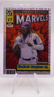 2022 Donruss Vladimir Guerrero Jr. Diamond Marvels Vector #M-2 Blue Jays   