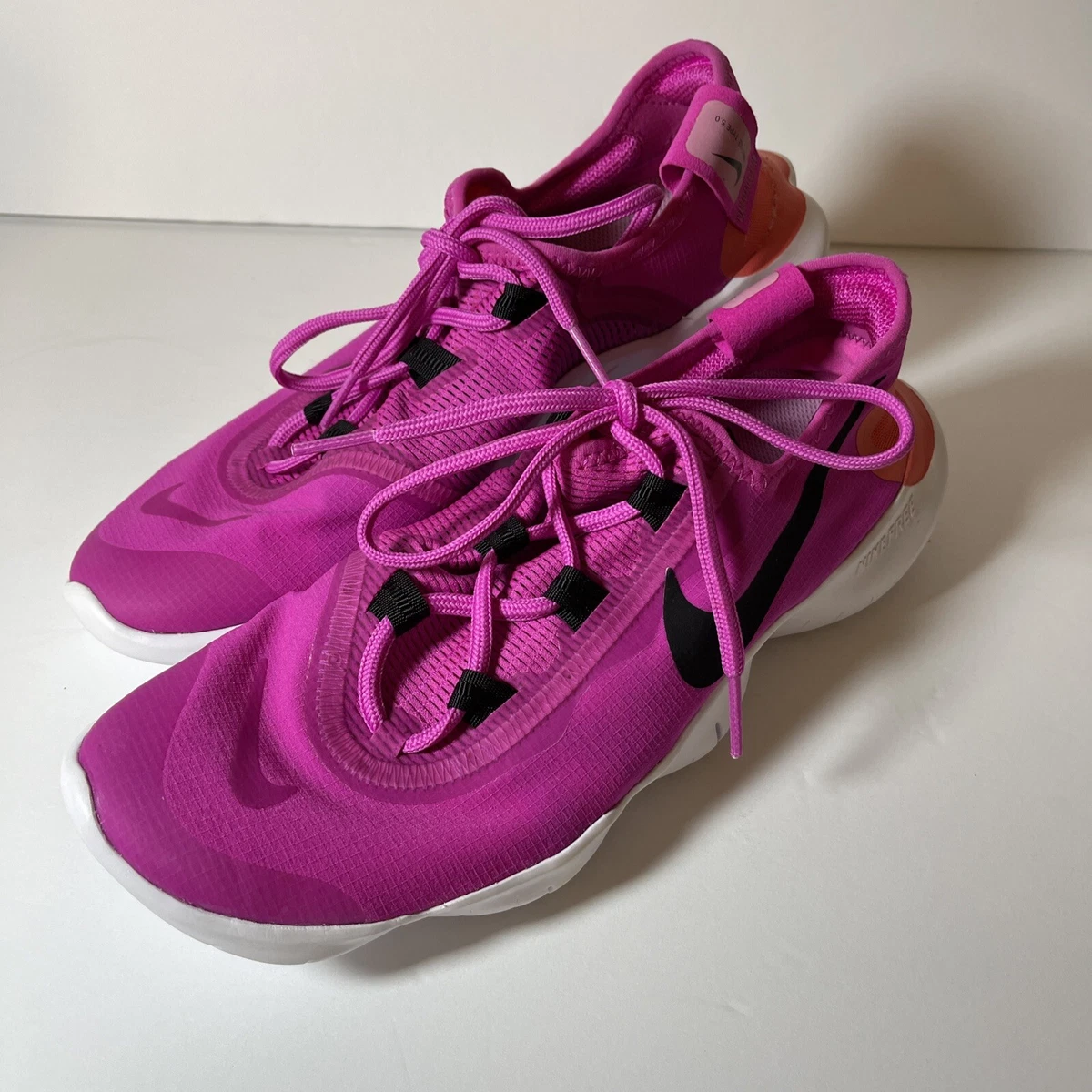 Womens Nike Free RN 5.0 Running Shoes Cj0270-601 Fire Pink Size 9 | eBay