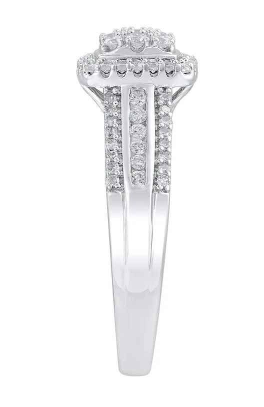 Brilliance Fine Jewelry Sterling Silver 1/2 CT Lab Grown Diamond Engagement Ring - Image 3 of 4