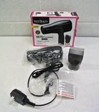 Hot Beauty Pro 1875 Ceramic Blow Dryer w/Bonus Comb Attachment HBD02N