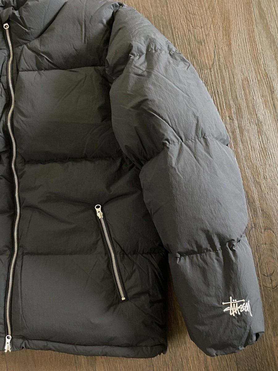 STUSSY DOWN PUFFER NYLON Unisex Black Jacket Size XL | eBay