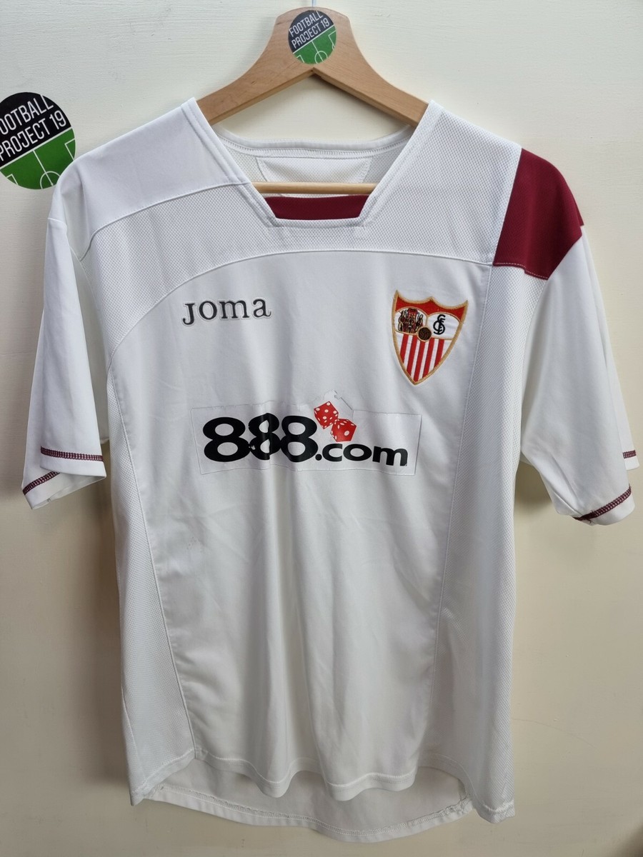 Sevilla joma home football shirt 07/08 season, size small UK