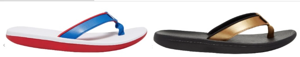 SANDALI DONNA Nike Bella Kai perizoma DONNA rosso bianco blu . Marrone