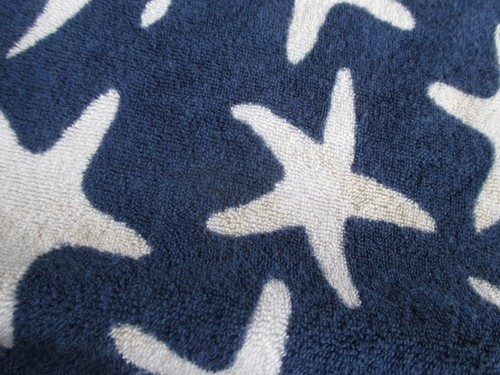 MINI BODEN Kids BLUE White STARS Swim Terry TOWELING Hoodie COVER UP 11-12 Yrs - Picture 4 of 10