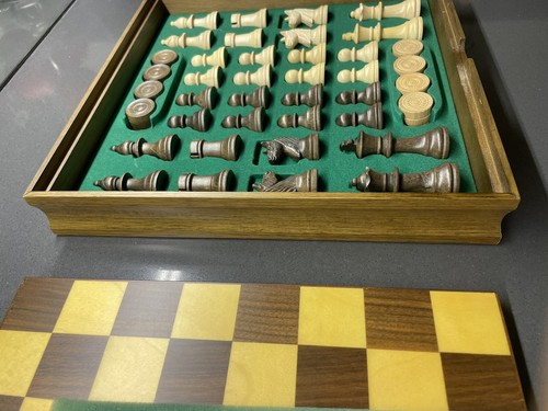 Scacchiera Didatto in legno Vintage - Foto 6 di 9