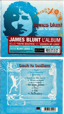 James Blunt - Back To Bedlam (brand new French import digipack CD)