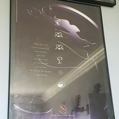 FRAMED Retro 1995 Mortal Kombat 3 MK3 Genesis SNES PS1 PS2 Video Game Wall Art