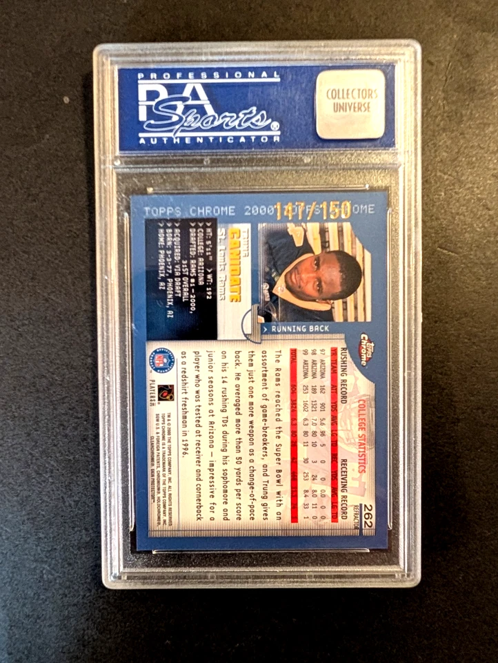 2000 Topps Chrome Trung Canidate RC #262 Refractor 147/150 PSA MINT 9 - Image 2 of 2