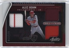 2022 Panini Absolute Tools of the Trade 3 Swatch 47/199 Alec Bohm #TTT3-AB 17ok