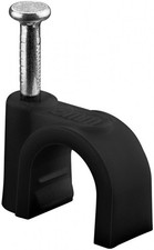 Kabelschelle 8 mm, schwarz Befestigung f&uuml;r Kabel mit Durchmesser 100 Stk