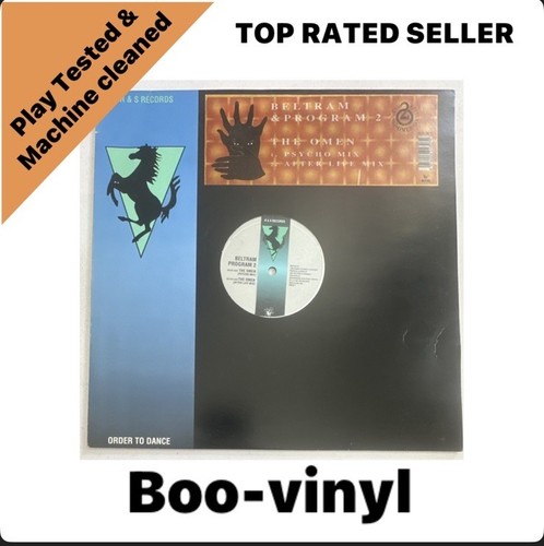 Beltram & Program 2 – The Omen ~ Old Skool Hardcore 12” Vinyl Record EX / VG+