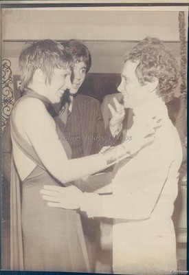 1973 New York Liza Minnelli Joel Grey Oscar Nominees Cabaret Wirephoto 7x9