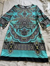 ALFANI Women’s Dress Size M  3/4 Sleeve Shift Print Dress