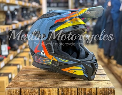 LS2 MX708 FAST II ECE22.06 DUCK II WASH MATT GREY OFFROAD MX MOTORRADHELM