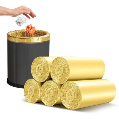 4-6 Gallon Gold Small Trash Bags 4 Gallon up to 6 Gallon Strong Garbage Bags