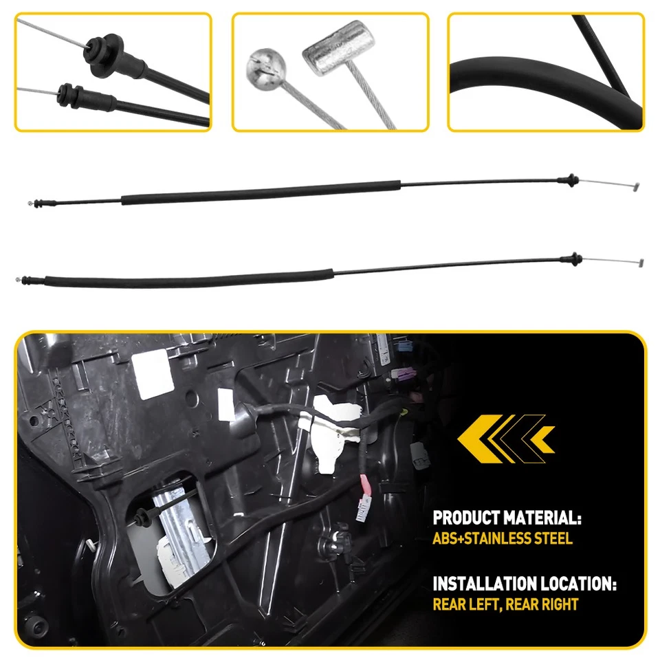 Cable de liberación de pestillo de puerta trasera para Dodge Ram 2500 3500 1500 1998-02 izquierda/derecha EK Foto 4 de 4