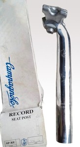 Lot NOS Campagnolo C-Record : Pédalier, Tige De Selle Et Pignon Aluminium - Vélo Vintage