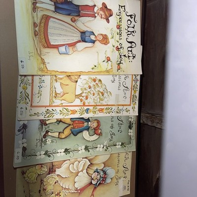 Folk art expressions of joy 4 books volume 1 3 4 5 drawing painting reference