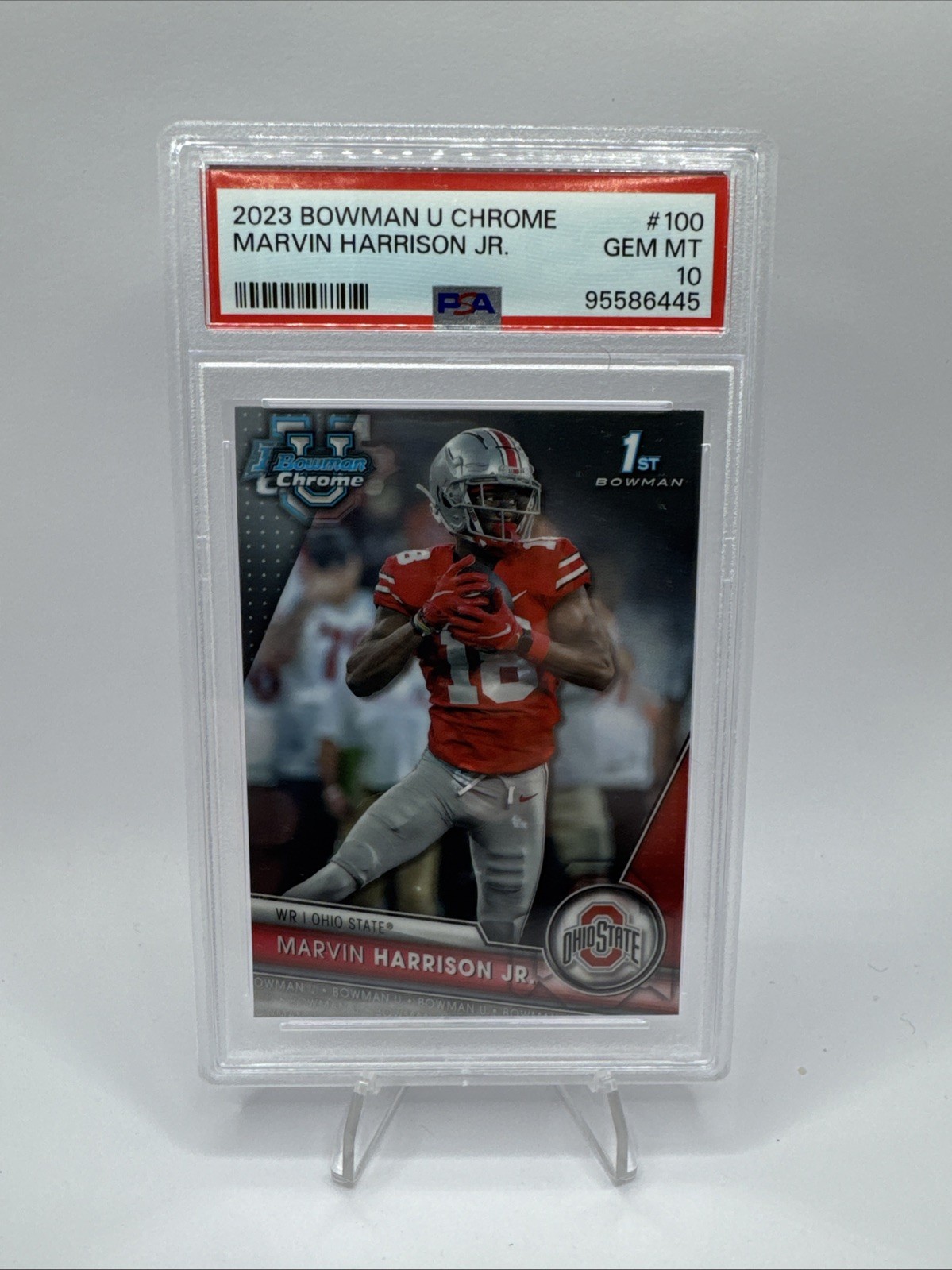 2023 Bowman Chrome Marvin Harrison Jr 1st Bowman PSA 10