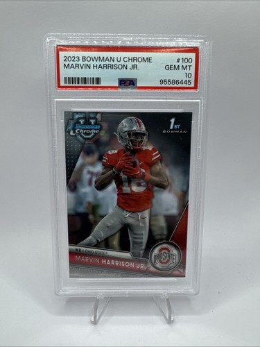 2023 Bowman Chrome Marvin Harrison Jr 1st Bowman PSA 10