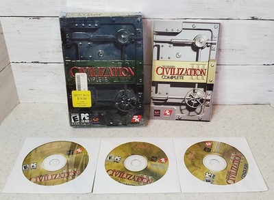 Sid Meier s Civilization III 3 Complete PC Game 3 Disc Set + Strategy Guide Book