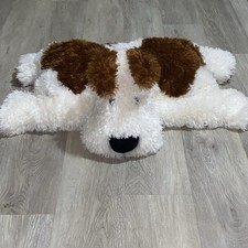 Jellycat Large Laying Dog Plush Cream Brown Floppy Stuffed Animal Retire 28  