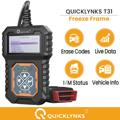 QUICKLYNKS Car OBD2 Scanner Code Reader Auto Engine Diagnostic Scan Tool T31