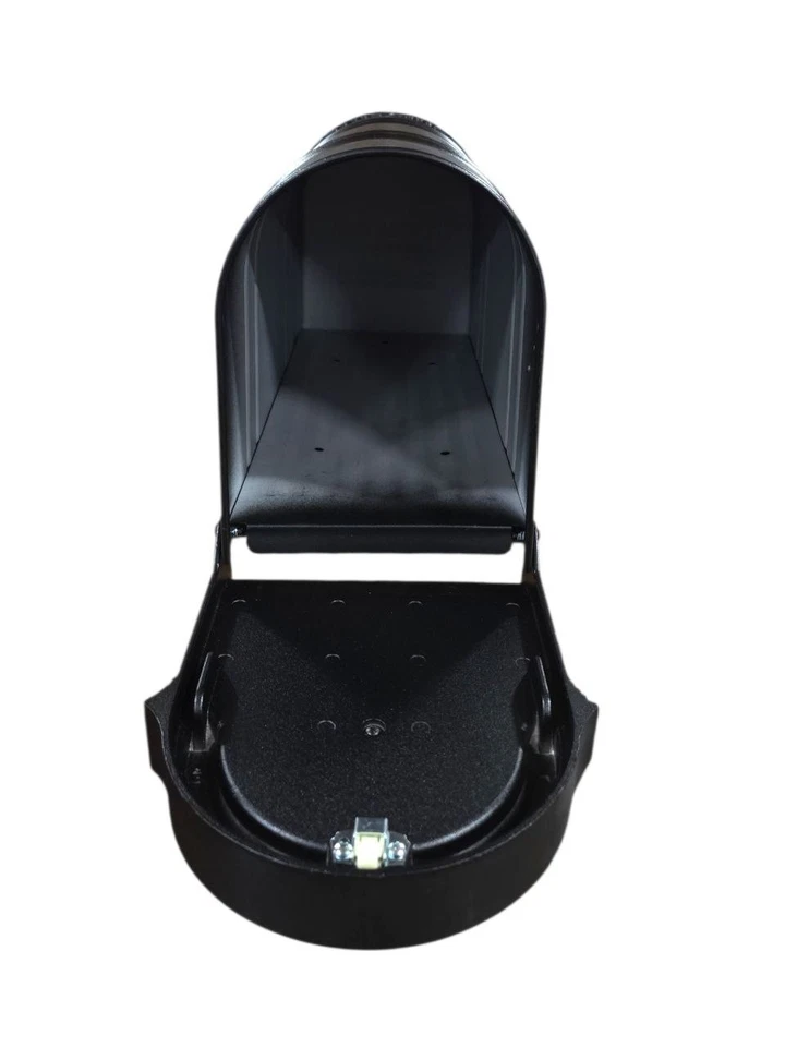 Postal PRO Manchester Black Steel and Aluminum Post Mount Mailbox (CHECK PICS) - Image 4 of 4