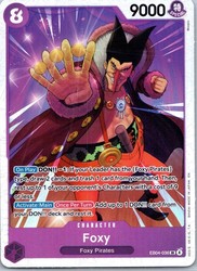 One Piece TCG Foxy EB04-036 The Azure Sea's Seven Super Rare Foil