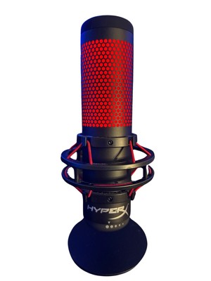 HyperX QuadCast Red LED USB Cardioid Microphone - Black