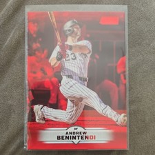  Andrew Benintendi - 2025 Topps Stadium Club Baseball Red Parallel #43 White Sox