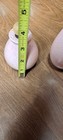 VTG Vernon Ware Tickled Pink Salt and Pepper Shakers Atomic Wooden Stoppers RTF — photo 4