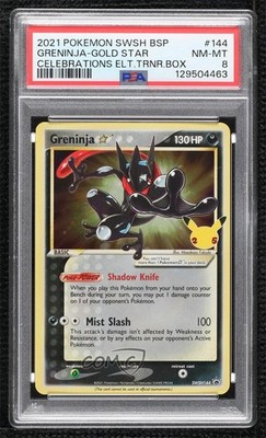 Greninja - Gold Star (Celebrations Elite Trainer Box) Holo PSA 8 | eBay