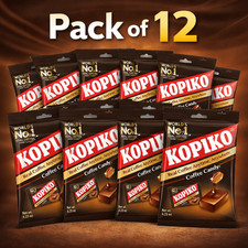 Kopiko Coffee Candy Sweet Classic 100G (Pack of 12 Bags)