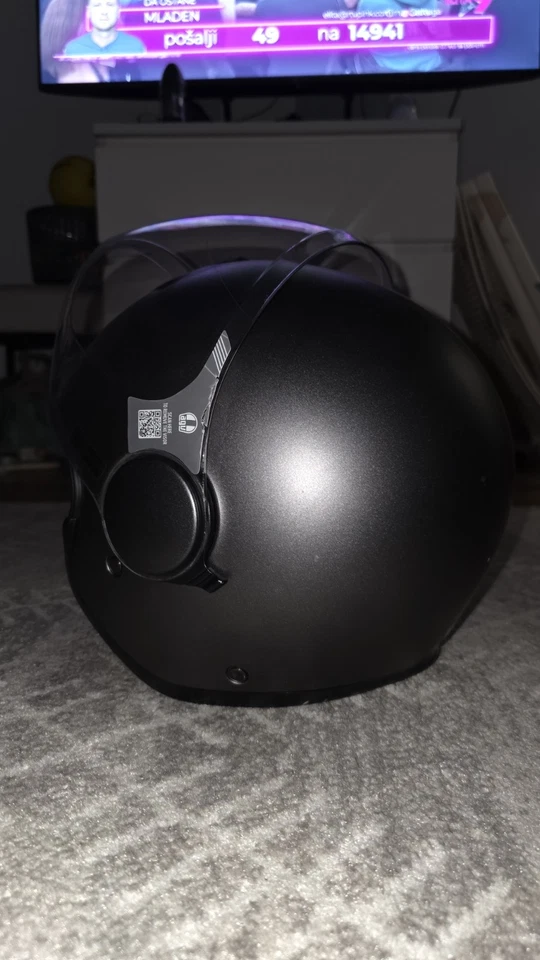 Casco AGV Eteres Cara Abierta Gris Asfalto Mate Foto 4 de 4