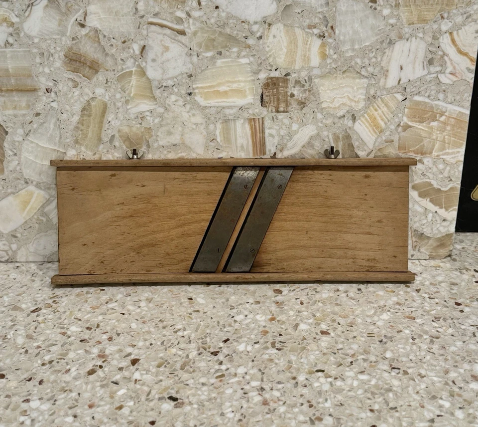 Antique Wooden Kraut Cabbage Slaw Cutter Box Primitive Farm Tool Kitchen Rustic - Image 2 of 4