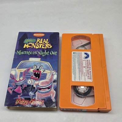 VHS AAAHH Real Monsters Night Out Nickelodeon 1995 Nick Orange Tape