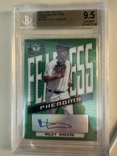RILEY GREENE 2021 Leaf Fearless PHENOMS AUTOGRAPH Green Beckett 9.5/10 GEM MINT!