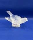 Lalique France - Moineau Coléreux Presse-papier Cristal Dépoli Oiseau