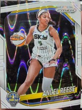 2025 Panini Prizm WNBA - Angel Reese #92 White Seismic Prizm