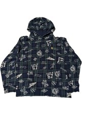 Polo Ralph Lauren Boys Navy Paid All Over Print Hoodie Size XL 18-20